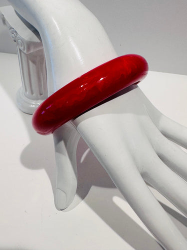 Kira.Red Bakelite bangle Bloomers and Frocks